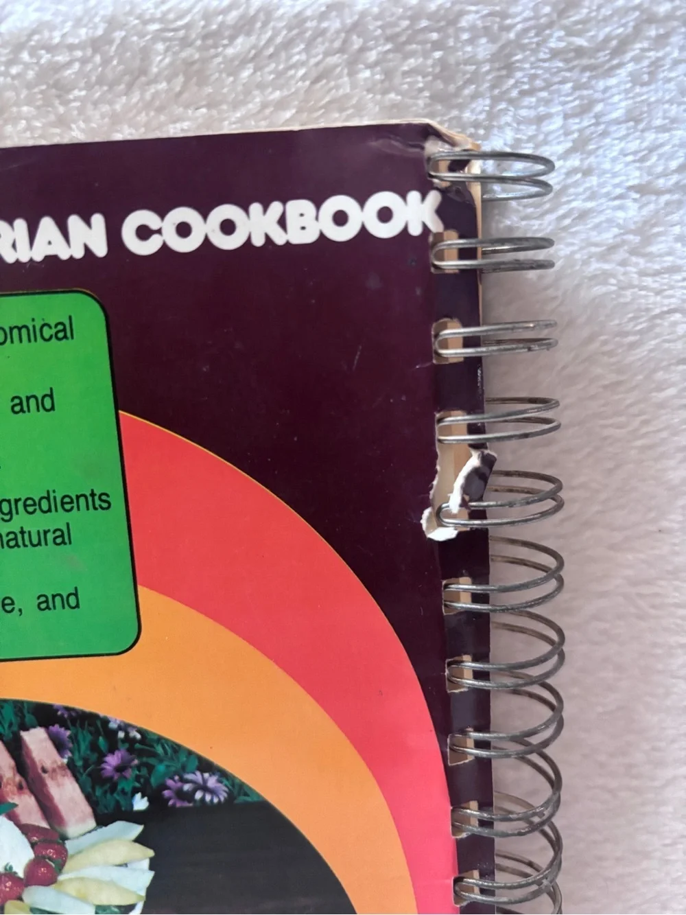 Vintage It's Your World Vegetarian Cookbook Enlarged Second Edition Retro